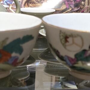 Floral Porcelain Tea Cups